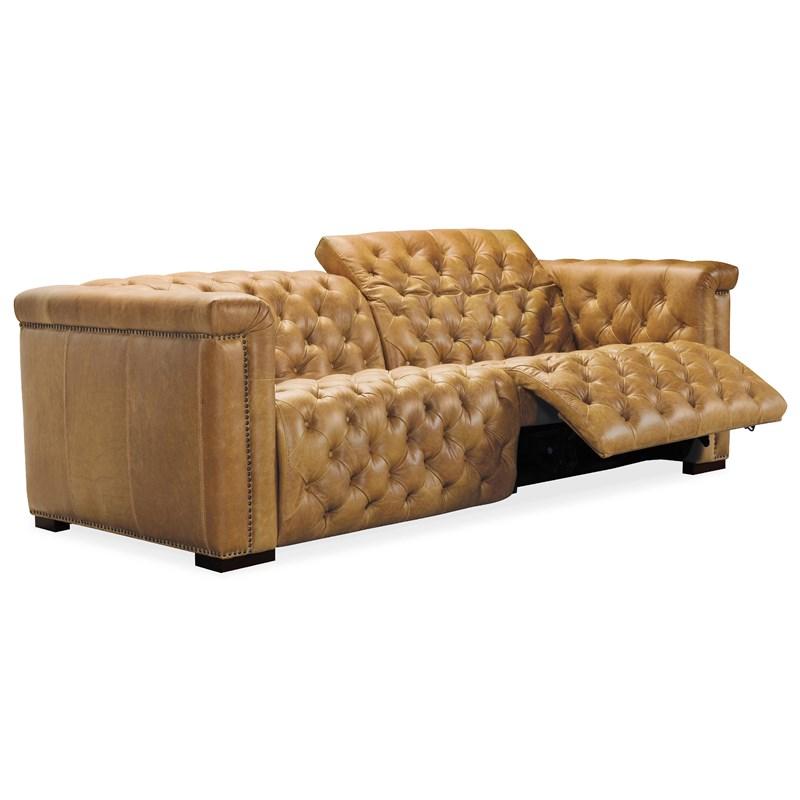 Large Picture of Hooker Furniture SS434-1.5RL-P-PH-086 Savion 2 over 2 Sofa with Power Recline & Power Headrest