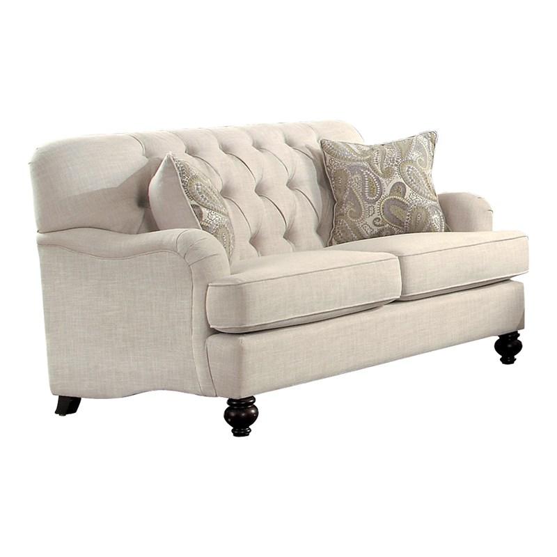 Homelegance Clemencia 8380-2 Loveseat - Beige