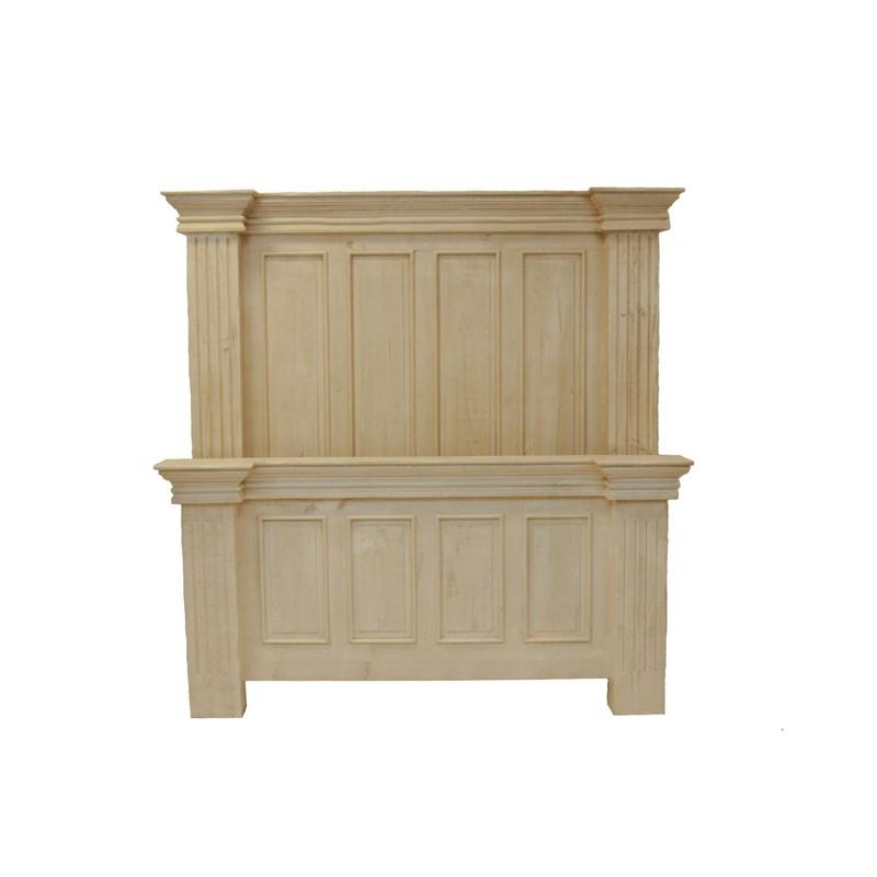 Terra King Panel Bed (VMABEL-COL01 TERRA WHITE) image 1