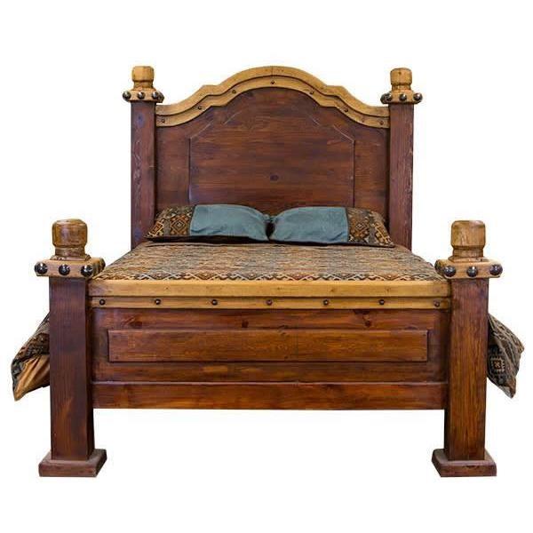 Don Carlos Queen Panel Bed (VMANTI-L-CAM-002 NOGAL/WALNUT) image 1