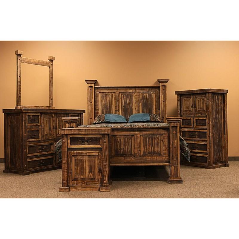 Rough Pine 1-Drawer Nightstand (VSERU-RL-BUR75L) image 2