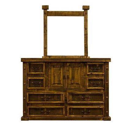 Commode Rough Pine à 8 tiroirs (VSERU-RL-COM76) image 2