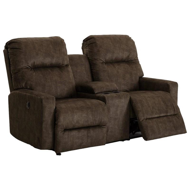Causeuse inclinable motorisée Kenley en tissu avec console (L510RQ7 20149) image 3
