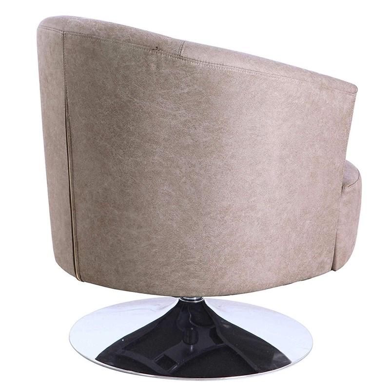 Large Picture of Mac Motion Chairs Twist TWIST-212-050-CH Accent Chair - Steel