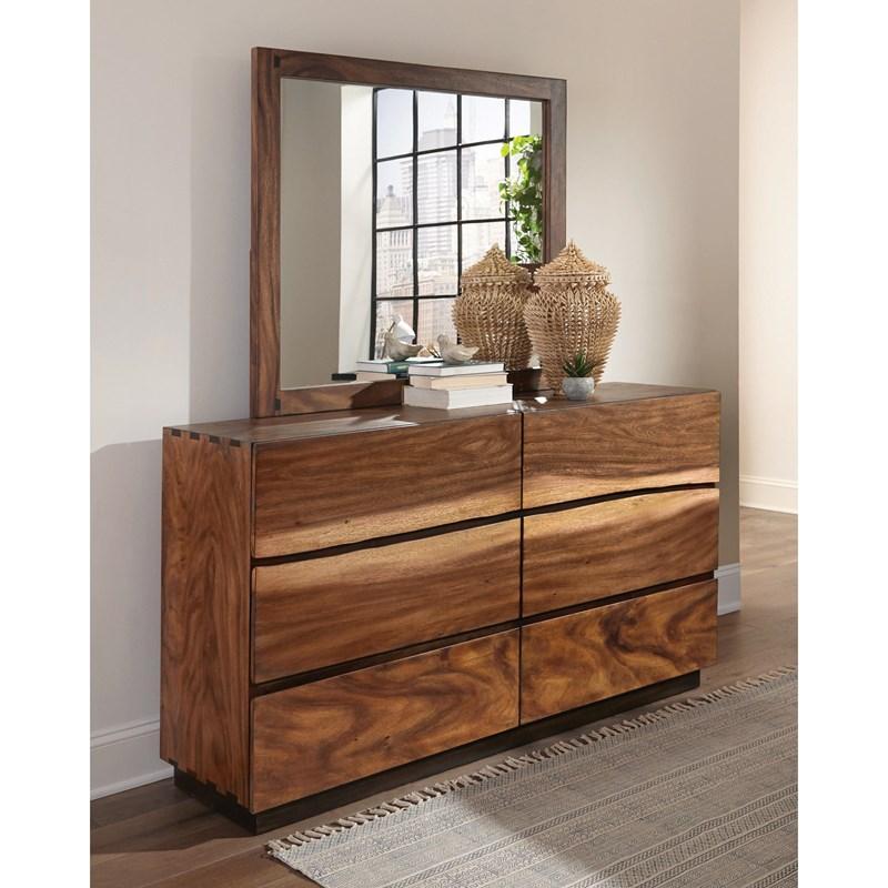 Large Picture of Coaster Furniture Winslow 223253 6-Drawer Dresser - Smokey Walnut
