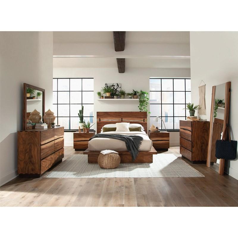 Large Picture of Coaster Furniture Winslow 223252 2-Drawer Nightstand - Smokey Walnut