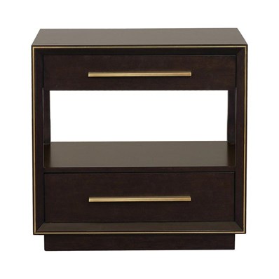 Coaster Furniture Durango 223262 2-Drawer Nightstand - Smoked Peppercorn