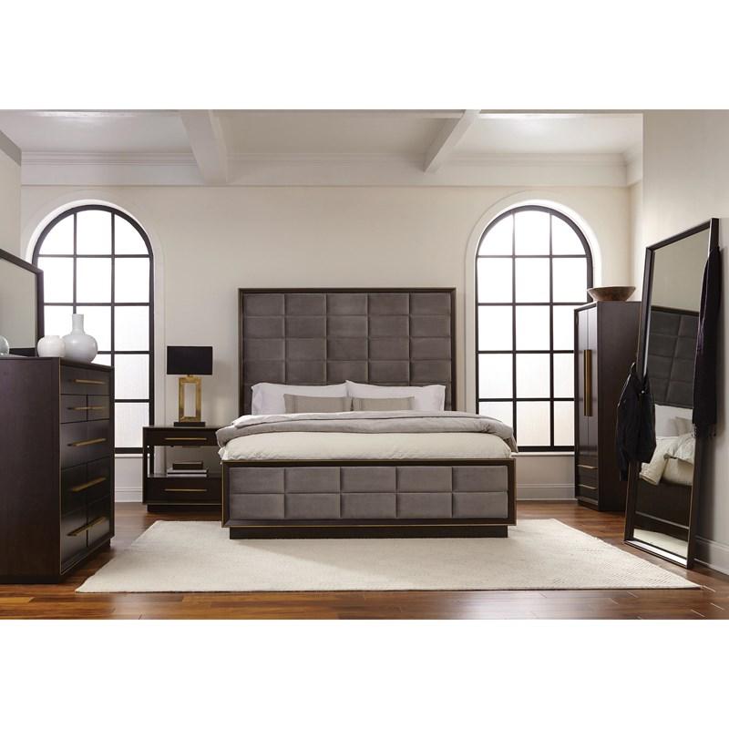 Large Picture of Coaster Furniture Durango 223270 80-inch Standing Floor Mirror - Smoked Peppercorn