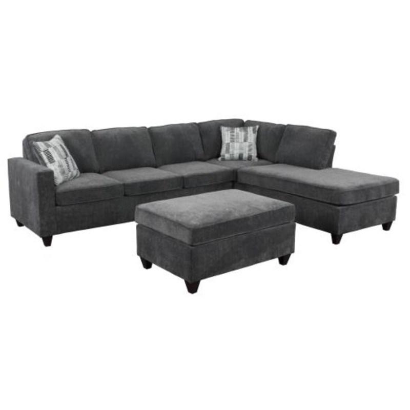 Coaster Furniture Mccord 509348 Rectangular Upholstered Ottoman - Dark Grey