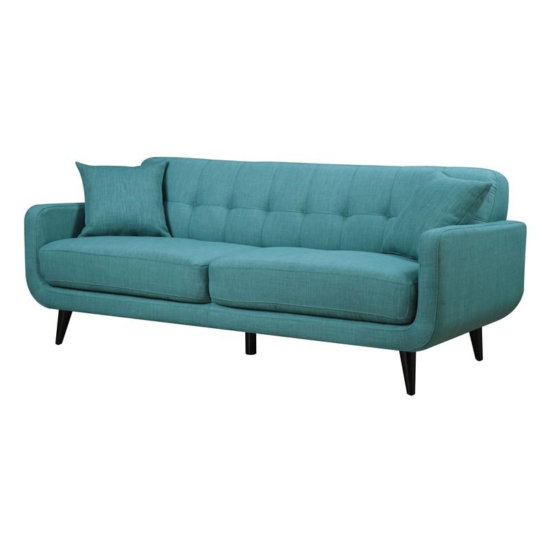 Elements International Hadley UHD087300NP Sofa - Heirloom Teal