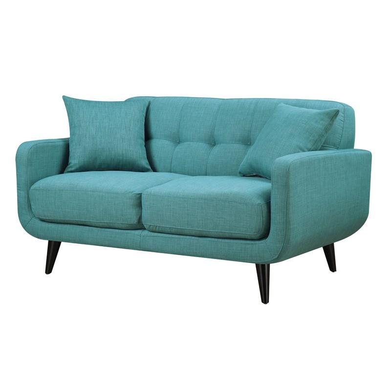 Elements International Hadley UHD087200NP Loveseat - Heirloom Teal