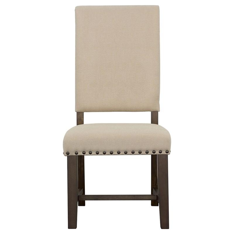 Large Picture of Coaster Furniture Twain 109143 Upholstered Dining Side Chair - Beige