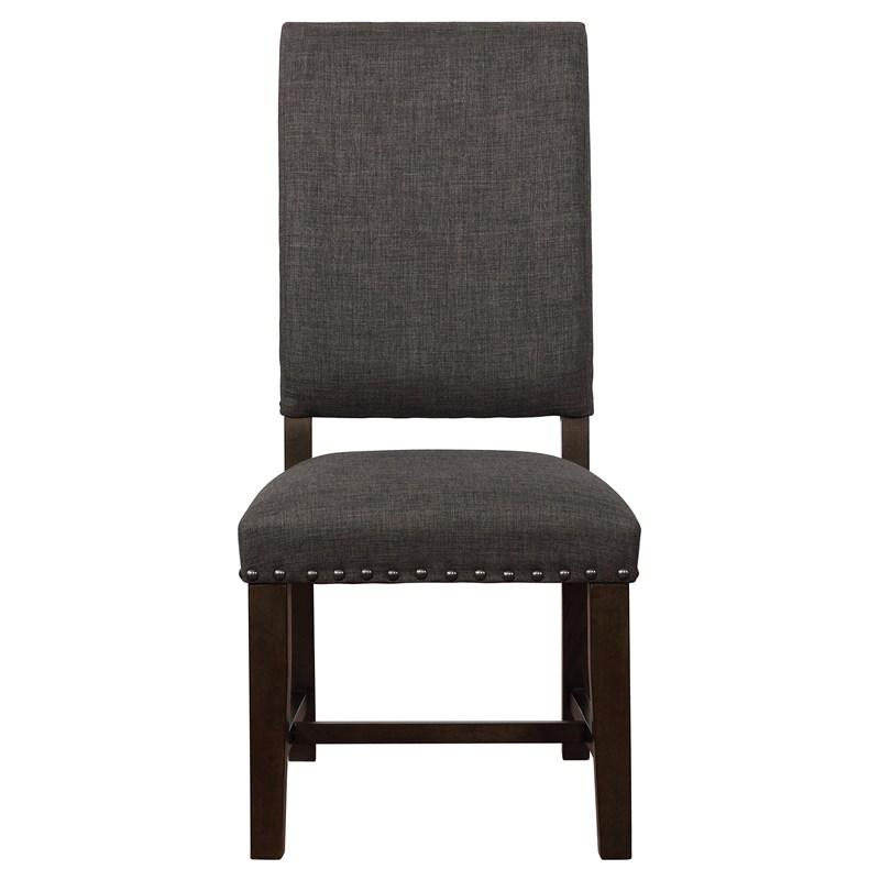 Large Picture of Coaster Furniture Twain 109142 Upholstered Dining Side Chair - Warm Grey
