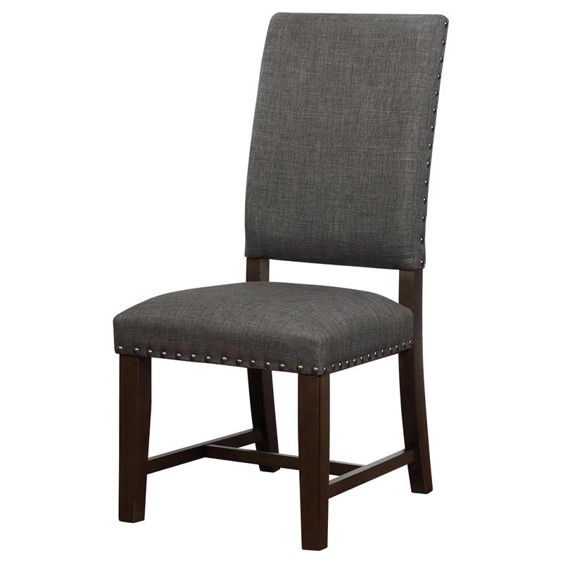 Large Picture of Coaster Furniture Twain 109142 Upholstered Dining Side Chair - Warm Grey