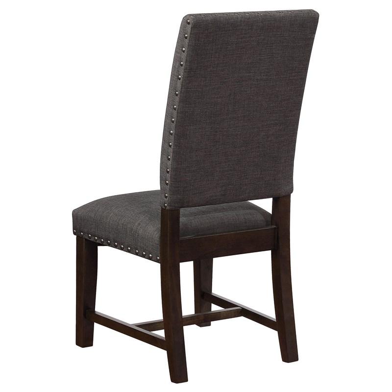 Large Picture of Coaster Furniture Twain 109142 Upholstered Dining Side Chair - Warm Grey
