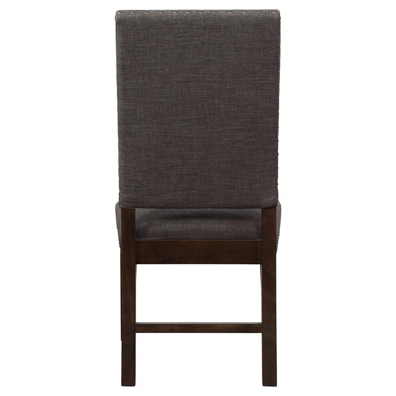Large Picture of Coaster Furniture Twain 109142 Upholstered Dining Side Chair - Warm Grey