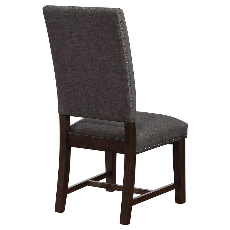 Large Picture of Coaster Furniture Twain 109142 Upholstered Dining Side Chair - Warm Grey