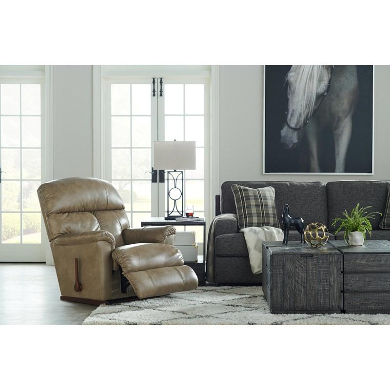 Large Picture of La-Z-Boy Reed Rocking Recliner - Beige