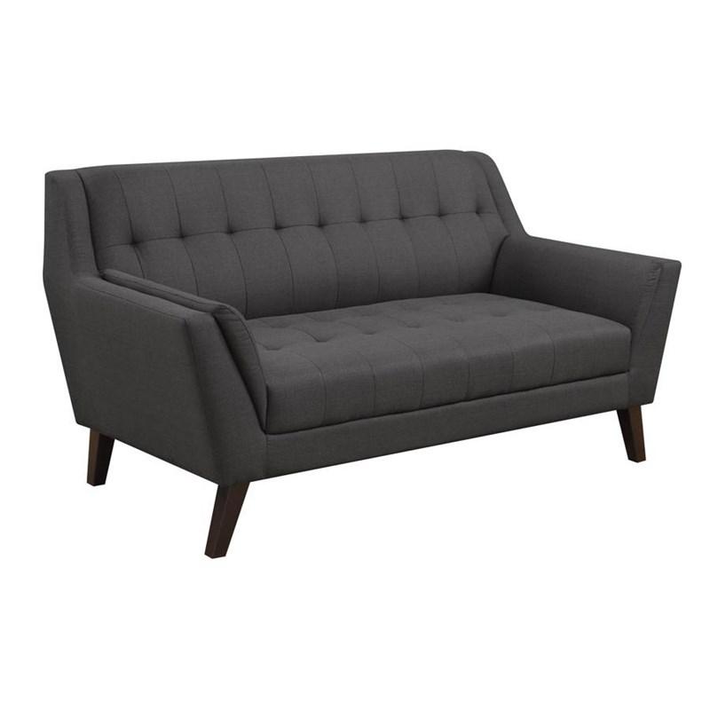 Emerald Home Furnishings Binetti U3216-01-03 Loveseat - Charcoal