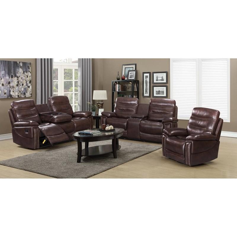 Cayman Swivel Rocker Leather Air Recliner (699342) image 2