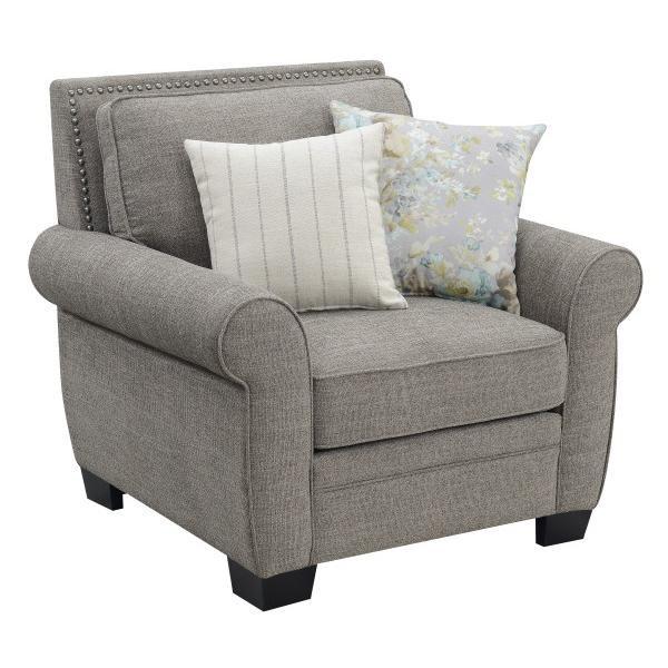 Emerald Home Furnishings Brookmonte U3488-02-05 Chair With Two Accent Pillows - Brown