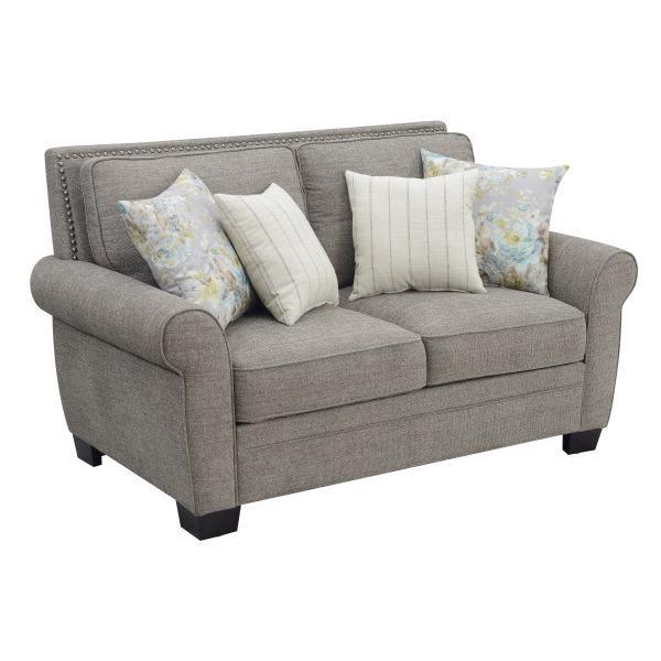 Emerald Home Furnishings Brookmonte U3488-01-05 Loveseat With Four Accent Pillows - Brown