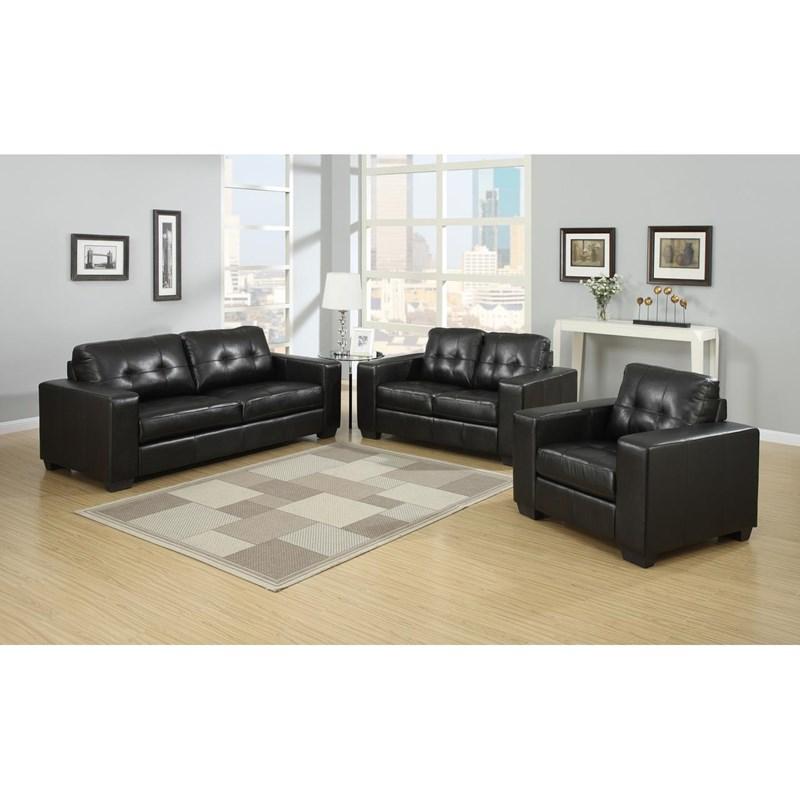 Sedona Stationary Bonded Leather Loveseat (591221) image 2