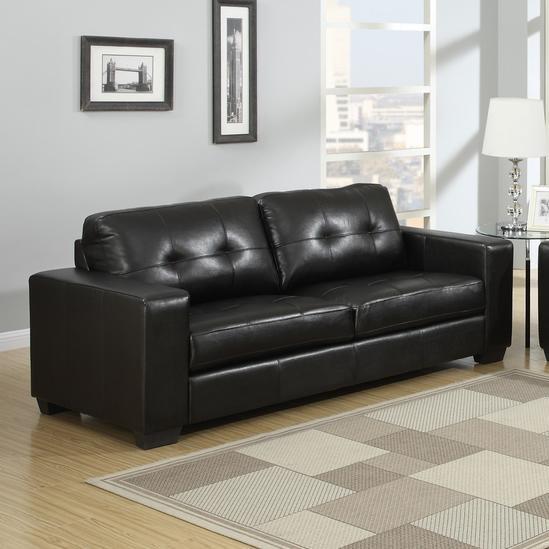 Sedona Stationary Bonded Leather Sofa (591220) image 1