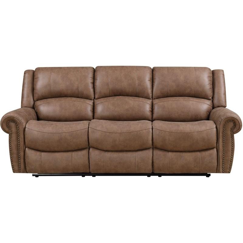 Emerald Home Furnishings Spencer U7122-00-25 Motion Sofa - Light Brown