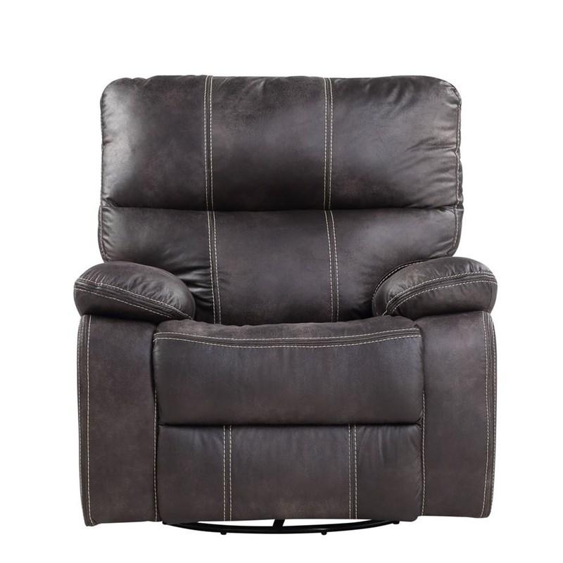 Emerald Home Furnishings Jessie James U7130-04-03 Swivel Glider Recliner - Graphite