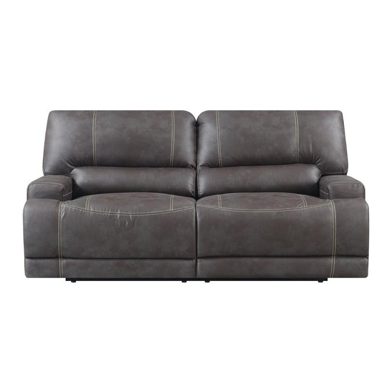 Emerald Home Furnishings Highland U8058-18-05 Power Reclining Sofa - Brown