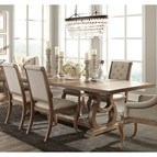 Coaster Furniture Brockway 110291 104-inch Extension Leaf Dining Table - Barley Brown