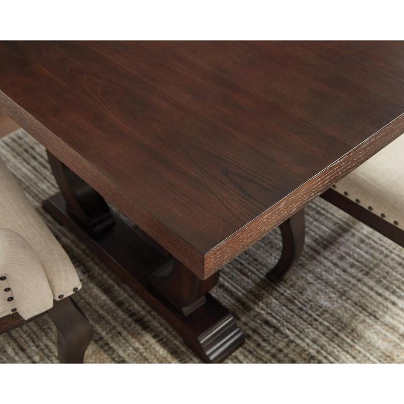 Large Picture of Coaster Furniture Brockway 110311 104-inch Extension Leaf Dining Table - Antique Java