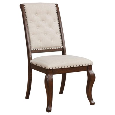 Coaster Furniture Brockway 110312 Upholstered Dining Chair - Barley Java