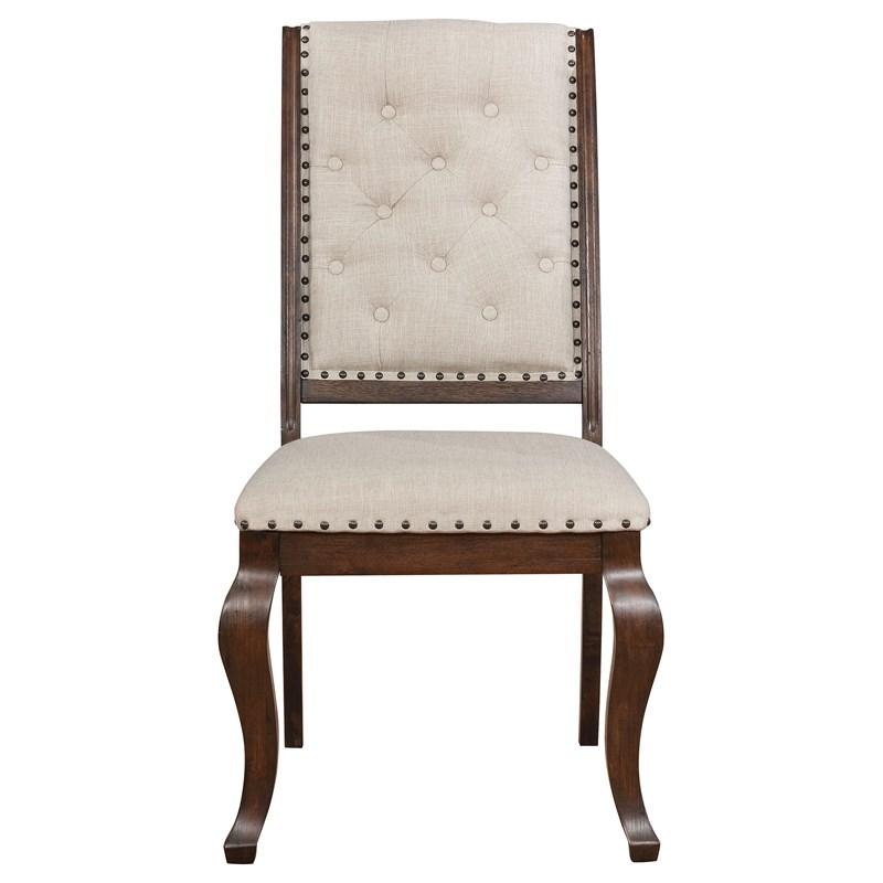 Large Picture of Coaster Furniture Brockway 110312 Upholstered Dining Chair - Barley Java