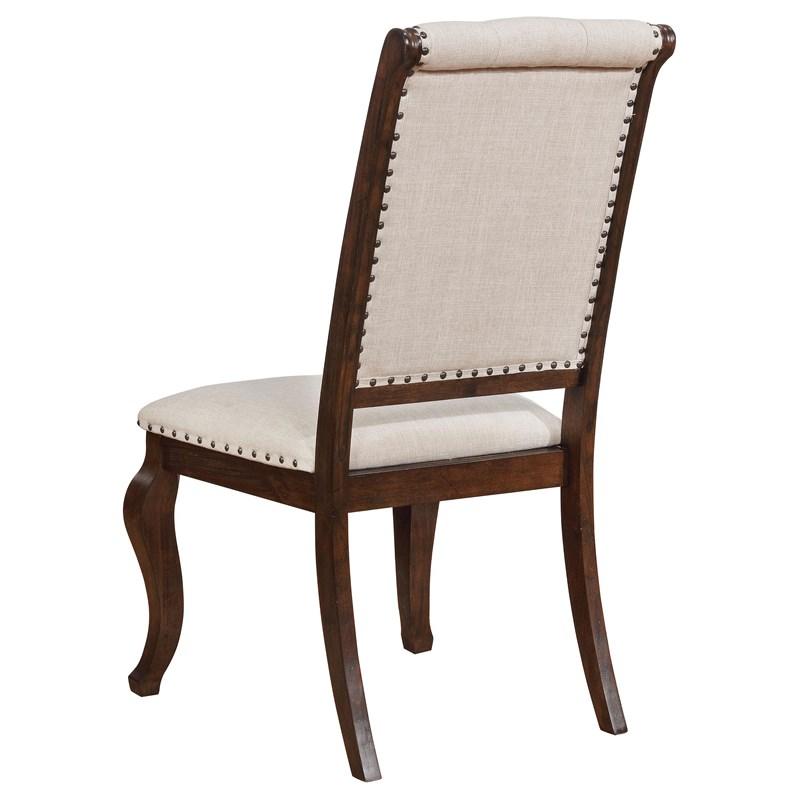 Large Picture of Coaster Furniture Brockway 110312 Upholstered Dining Chair - Barley Java