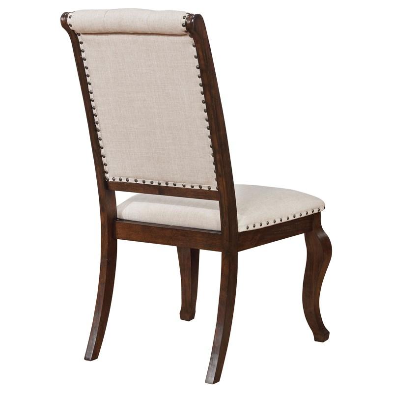 Large Picture of Coaster Furniture Brockway 110312 Upholstered Dining Chair - Barley Java