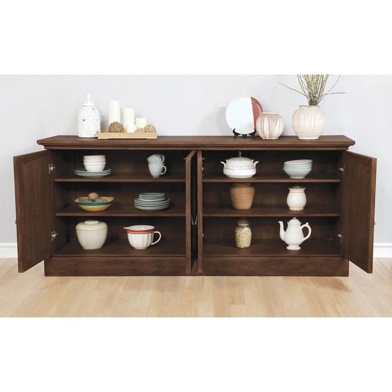 Large Picture of Coaster Furniture Brockway 110315 4-door Dining Sideboard Buffet Cabinet - Antique Java