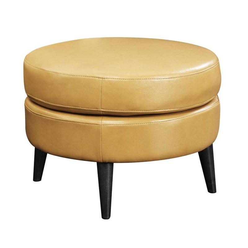 Emerald Home Furnishings Oscar U3538-03-05 Round Otoman - Saddle Brown