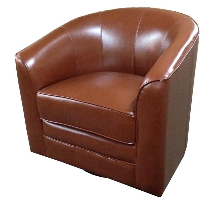 Emerald Home Furnishings Milo U5029C-04-75A Accent Chair - Saddle Brown