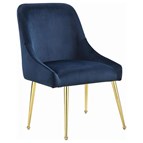 Coaster Furniture Mayette 192492 Upholstered Dining Side Chair - Blue