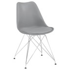 Coaster Furniture Juniper 110262 Polypropylene Dining Side Chair - Grey