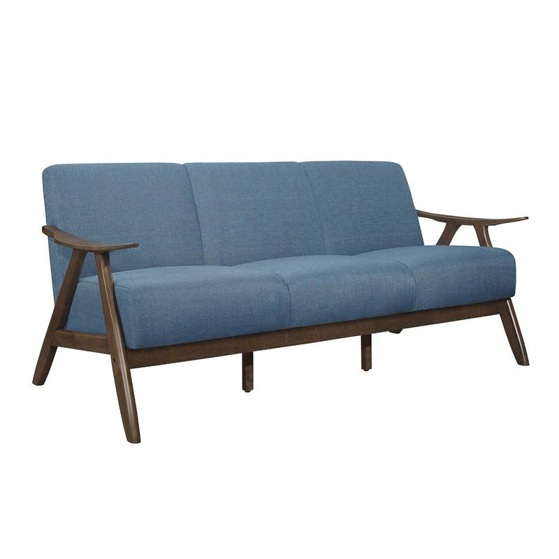 Large Picture of Homelegance Damala 1138BU-3 Sofa - Blue