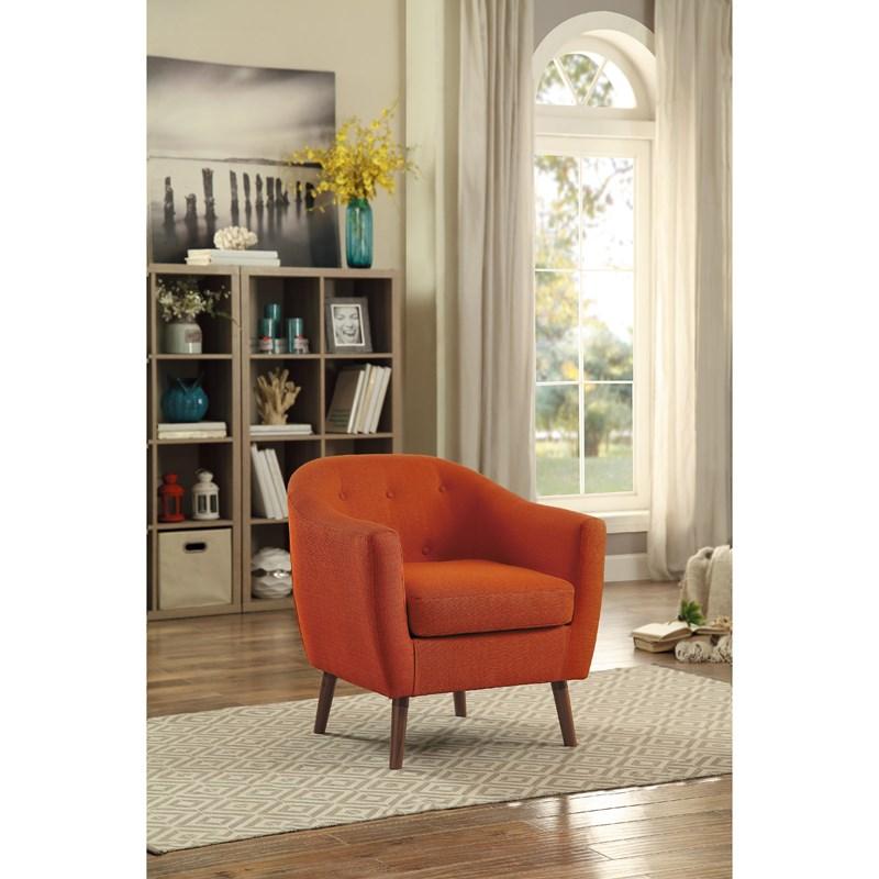 Large Picture of Homelegance Lucille 1192RN Accent Chair