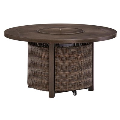 Signature Design by Ashley Paradise Trail P750-776 Round Fire Pit Table