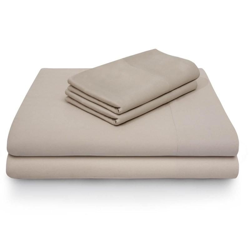Malouf Rayon Bamboo Bed Sheet Set - Driftwood (Split Queen)