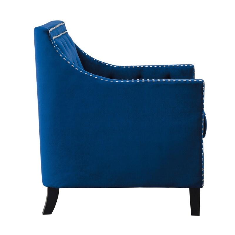 Large Picture of Homelegance Grazioso 1297NV-1NN Accent Chair - Navy