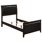 Coaster Furniture Carlton 202091T Wood Twin Panel Bed - Cappuccino