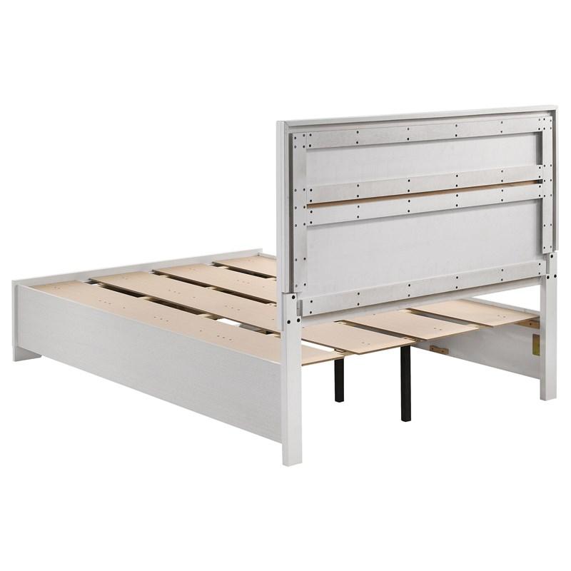 Large Picture of Coaster Furniture Miranda 205111F 51-inch Wood Full Storage Panel Bed - White