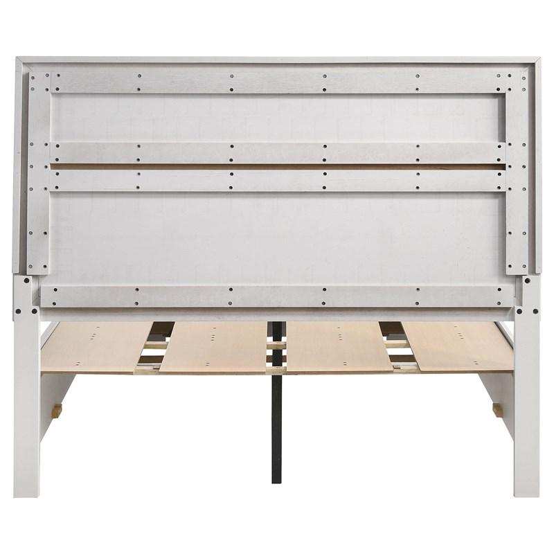 Large Picture of Coaster Furniture Miranda 205111F 51-inch Wood Full Storage Panel Bed - White
